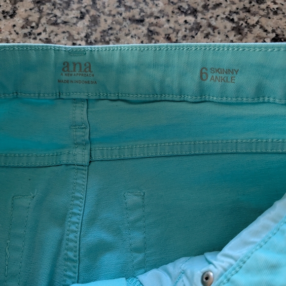 a.n.a Women's Teal Ankle Jeans - Picture 5 of 5